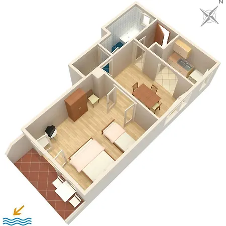 Apartmán By The Sea Tisno, Murter - 4295 *